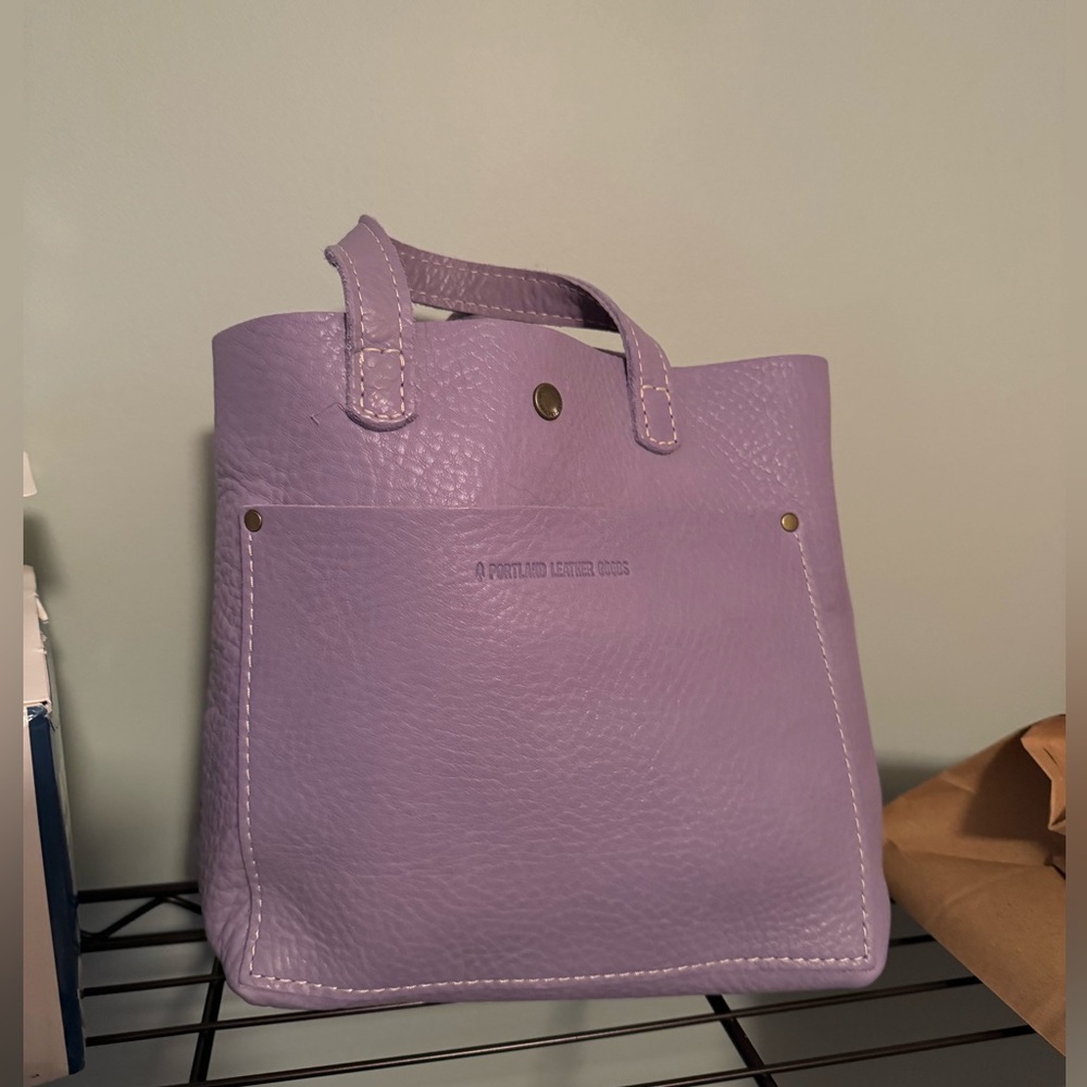 Portland Leather mini crossbody in Wisteria